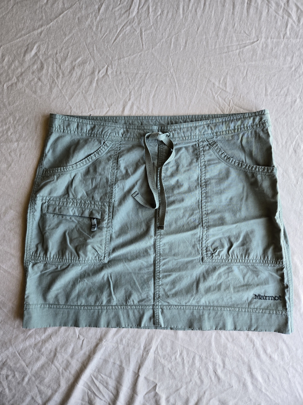 Marmot Sage Green Hiking Gorpcore Utility Skirt Size 8
